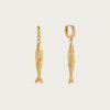 Gold Anchovy Earrings
