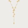 Lily of the Valley Pearl Lariat Necklace