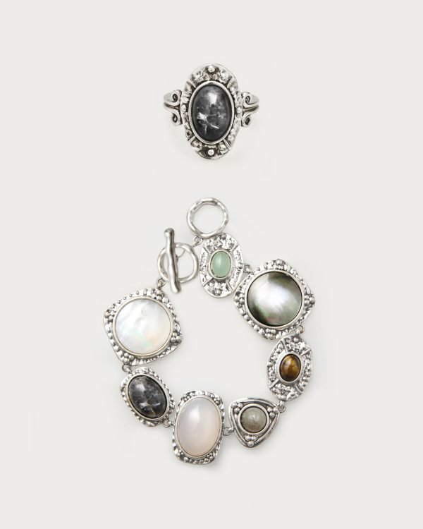 Silver Athena Bracelet and Ring Set