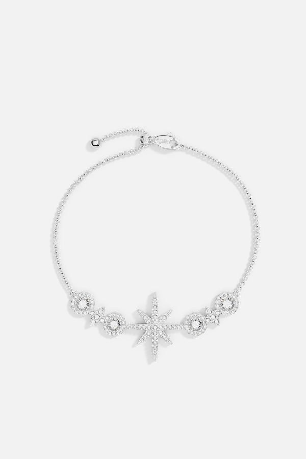 Pavé Météorites & Circles Adjustable Bracelet