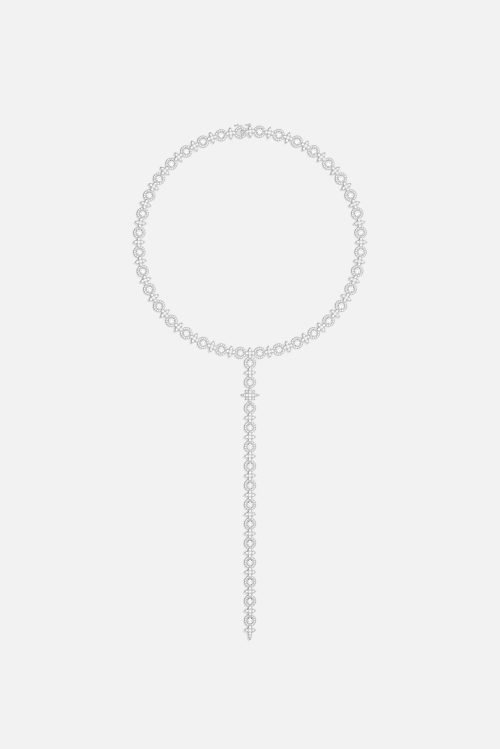 Pavé Météorites & Circles Y-drop Choker