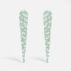 Statement Pastel Green Drop Earrings