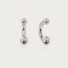 Clio Earrings in Silver