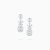 18k White Gold Diamond Earrings