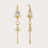 Gold Dripping Earrings