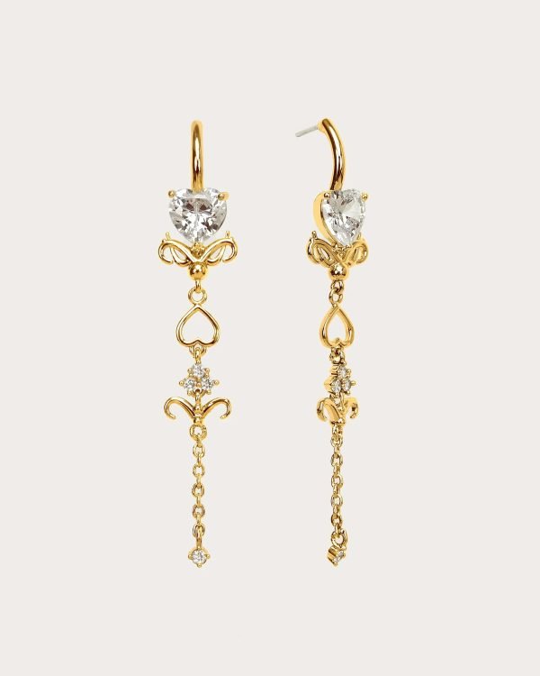 Gold Dripping Earrings