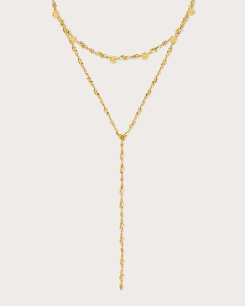 Gold Clusters Necklace Set