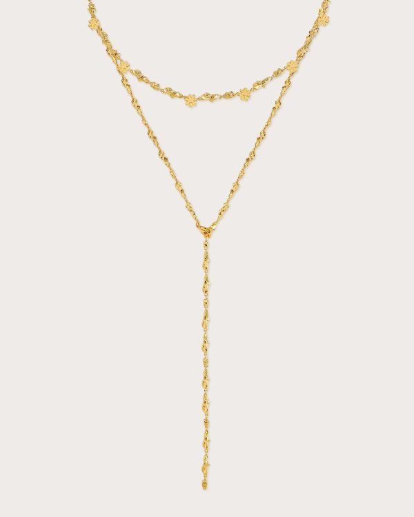 Gold Clusters Necklace Set