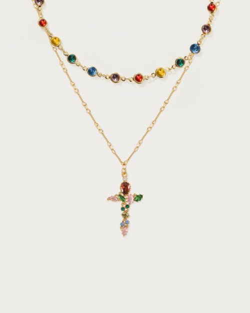 Infinity Rainbow Necklace Set