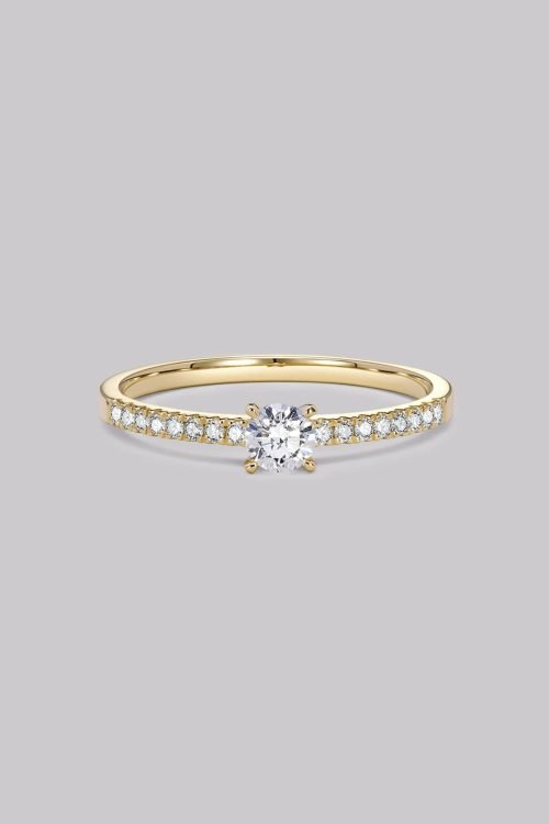 Pavé Round Diamond Ring (0.39ct)