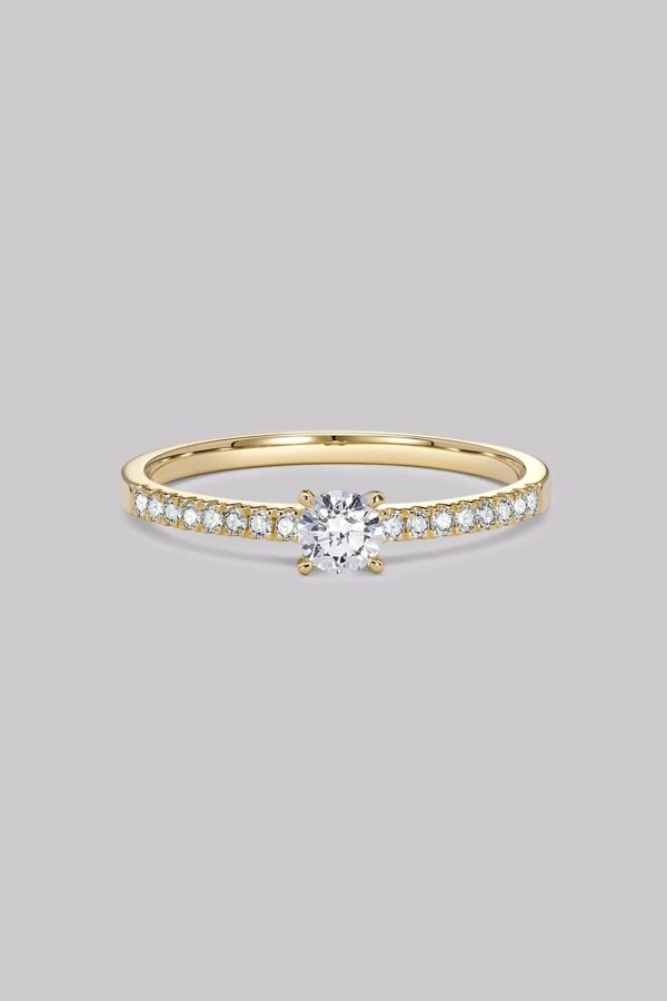 Pavé Round Diamond Ring (0.39ct)