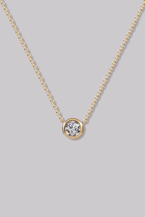 Round Diamond Necklace (0.24ct)
