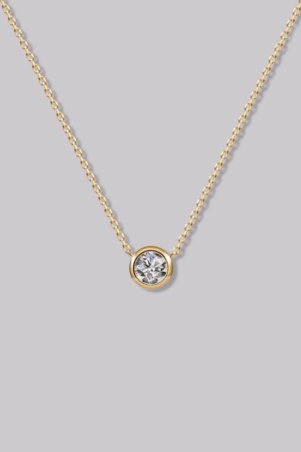 Round Diamond Necklace (0.24ct)