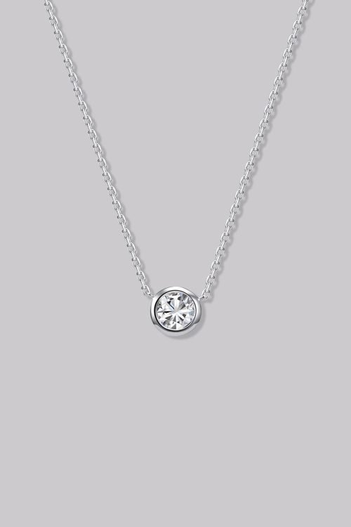 Round Diamond Necklace (0.24ct)
