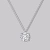 Solitaire Round Diamond Necklace (1ct)