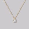 Solitaire Round Diamond Necklace (0.25ct)