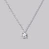 Solitaire Round Diamond Necklace (0.25ct)