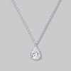 Solitaire Pear Diamond Necklace (0.70ct)