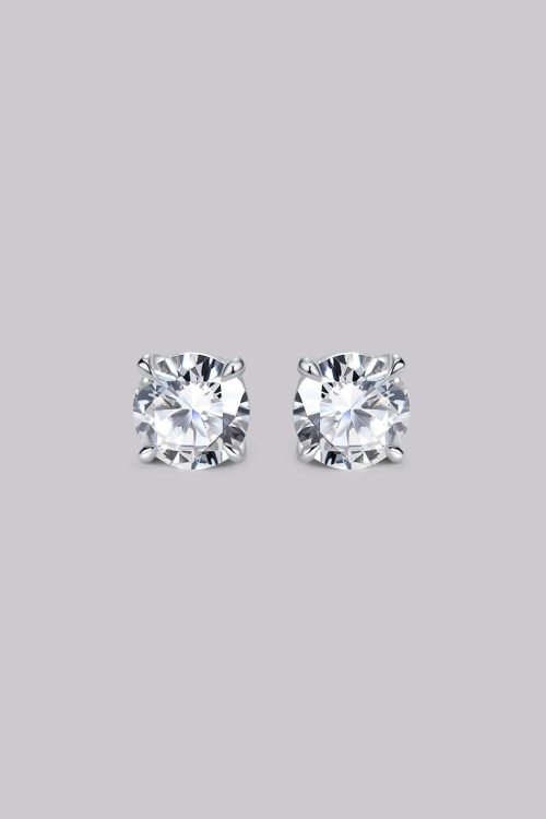 Round Diamond Stud Earrings (0.30ct)