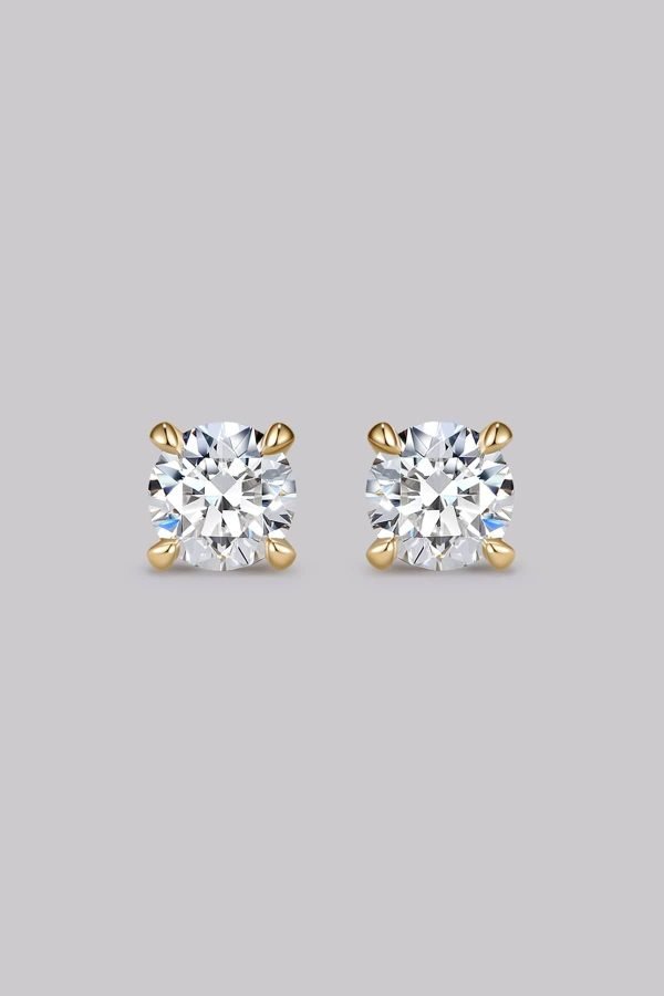 Round Diamond Stud Earrings (0.50ct)