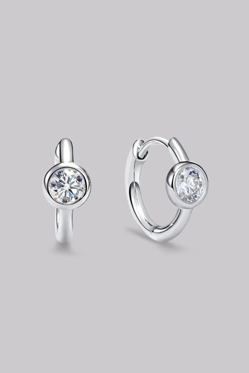 Round Diamond Huggie Earrings (0.28ct)