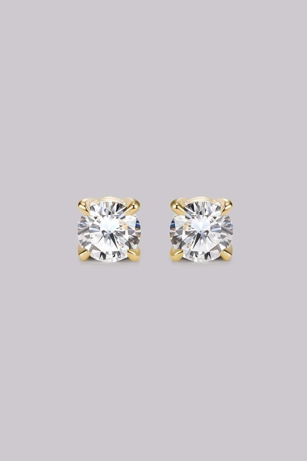 Round Diamond Stud Earrings (0.20ct)