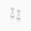 18K White Gold Diamond Earrings