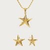 Starfish Necklace & Earrings Set