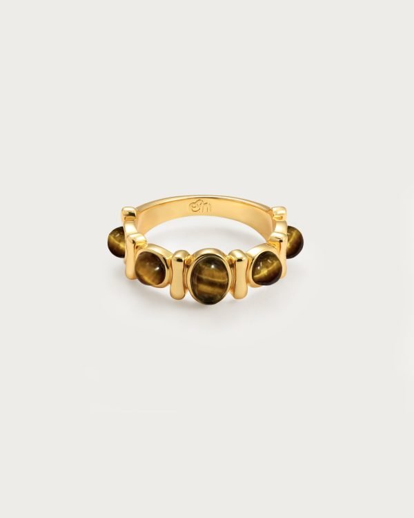 Tiger's Eye Band Ring
