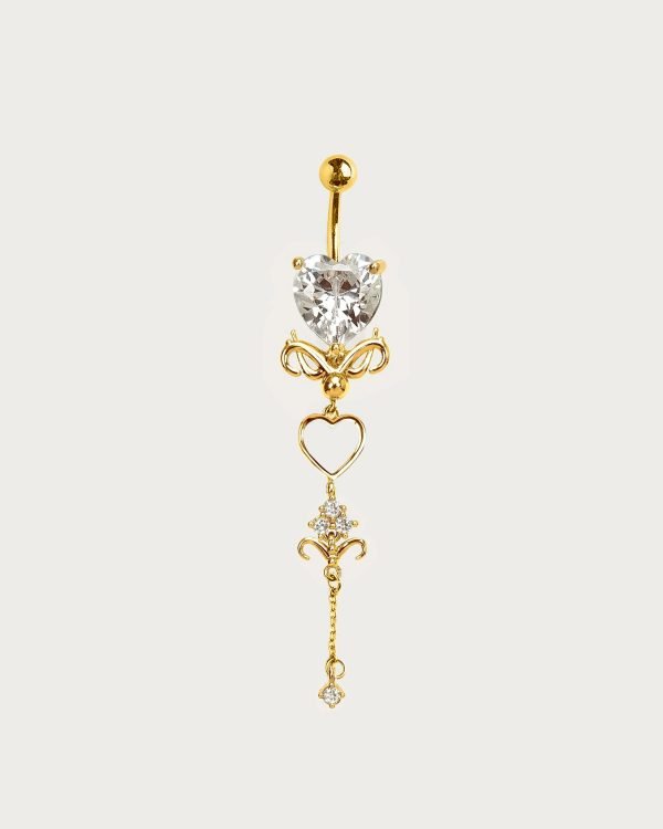 Gold Dripping Belly Ring