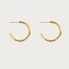 Gold 30mm Endless Hoop Earrings