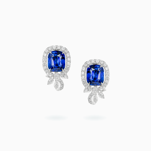 18K White Gold Diamond Earrings