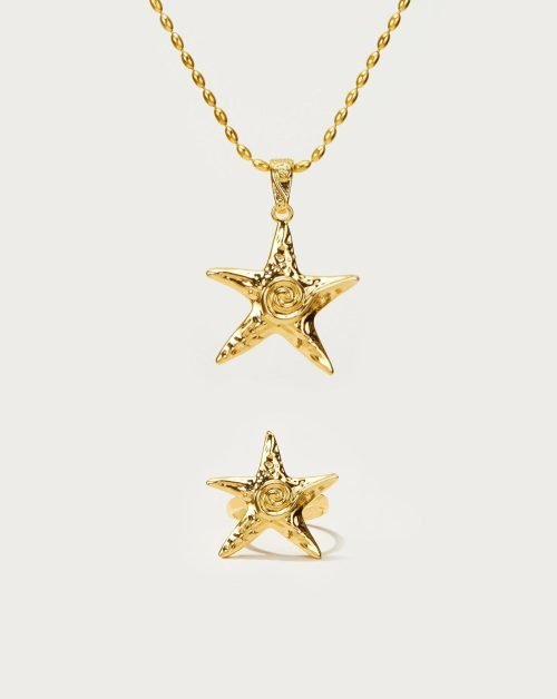 Starfish Necklace & Ring Set